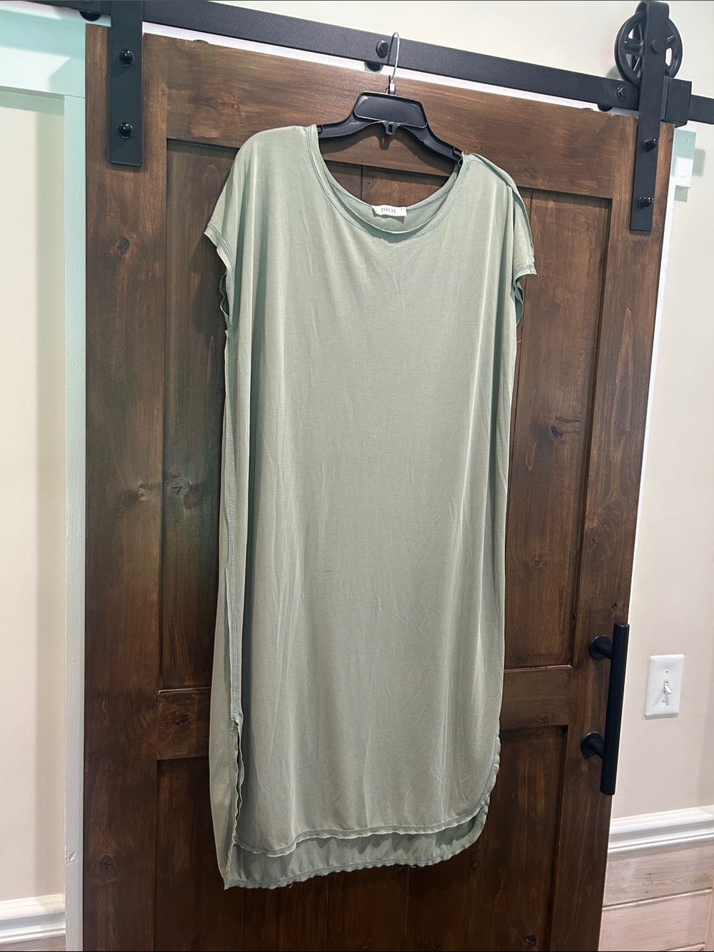 E841 Jolie Sage Green Maxi Dress Modal Material - Size Small